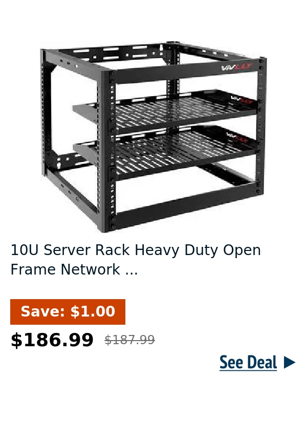 10U Server Rack Heavy Duty Open Frame Network ...