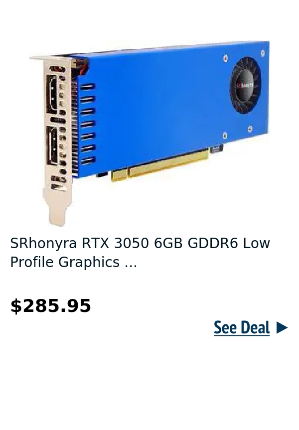 SRhonyra RTX 3050 6GB GDDR6 Low Profile Graphics ...