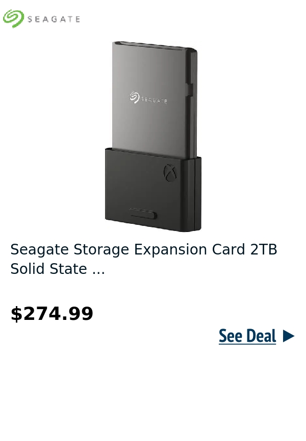 Seagate Storage Expansion Card 2TB Solid State ...