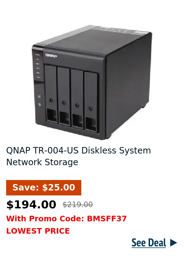 QNAP TR-004-US Diskless System Network Storage 