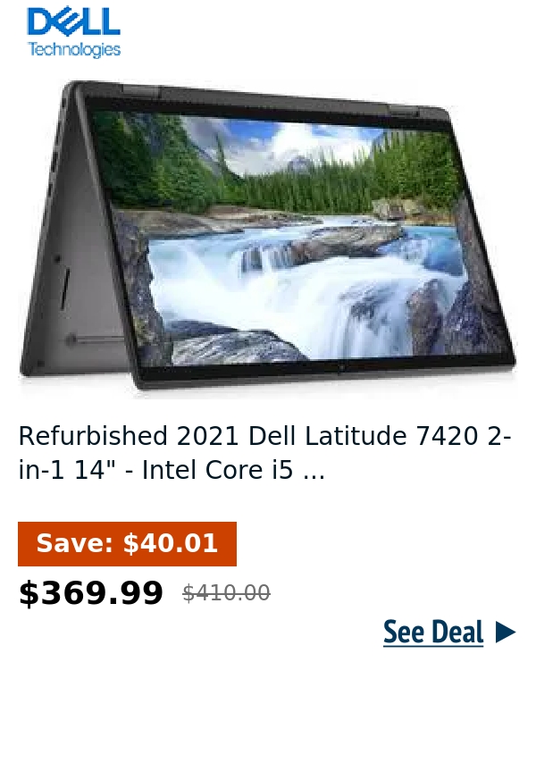 Refurbished 2021 Dell Latitude 7420 2-in-1 14