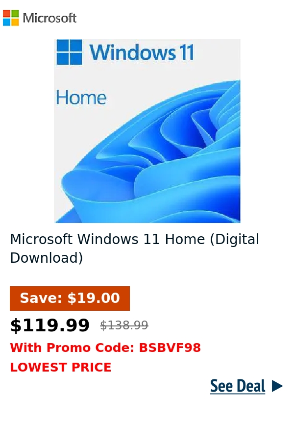 Microsoft Windows 11 Home (Digital Download) 