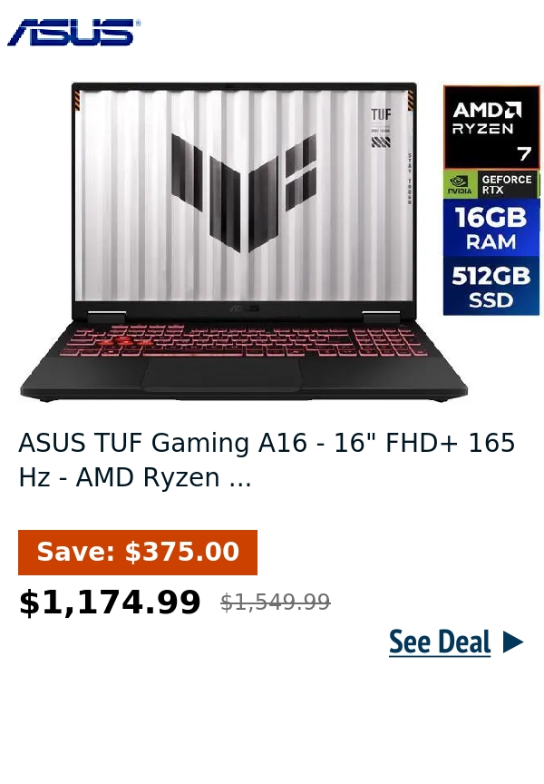 ASUS TUF Gaming A16 - 16