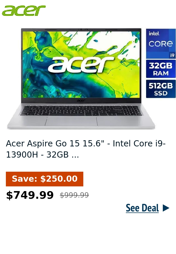 Acer Aspire Go 15 15.6