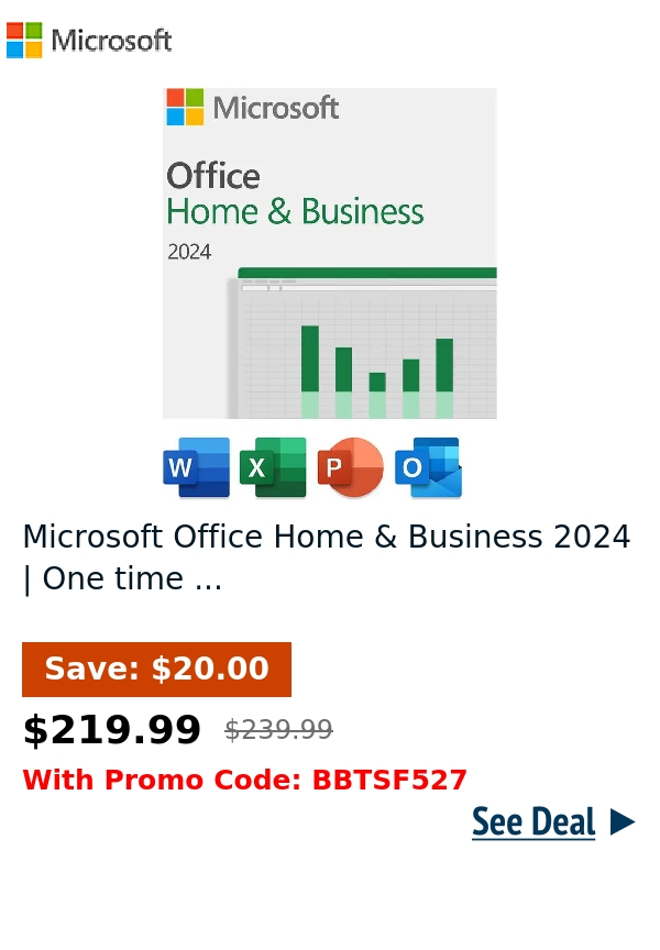 Microsoft Office Home & Business 2024 | One time ...
