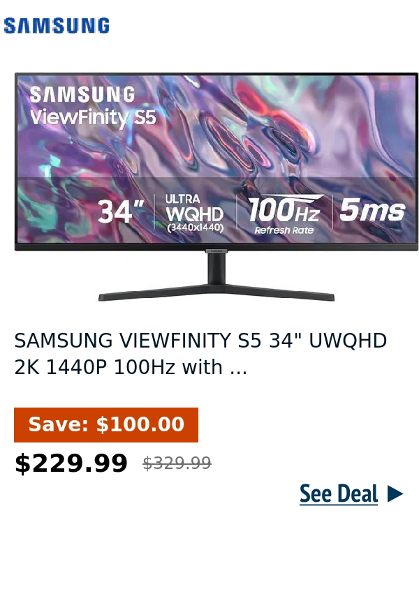 SAMSUNG VIEWFINITY S5 34
