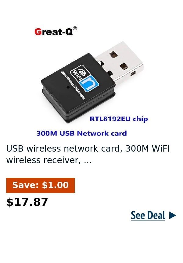 USB wireless network card, 300M WiFl wireless receiver, ...