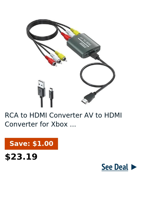RCA to HDMI Converter AV to HDMI Converter for Xbox ...