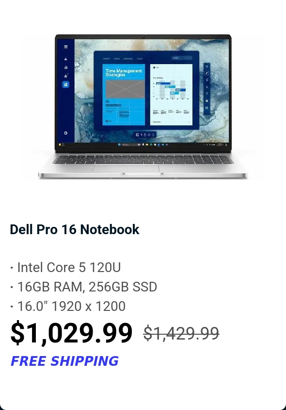Dell Pro 16 Notebook