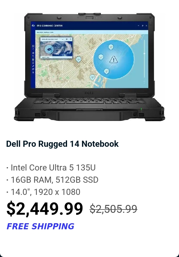 Dell Pro Rugged 14 Notebook