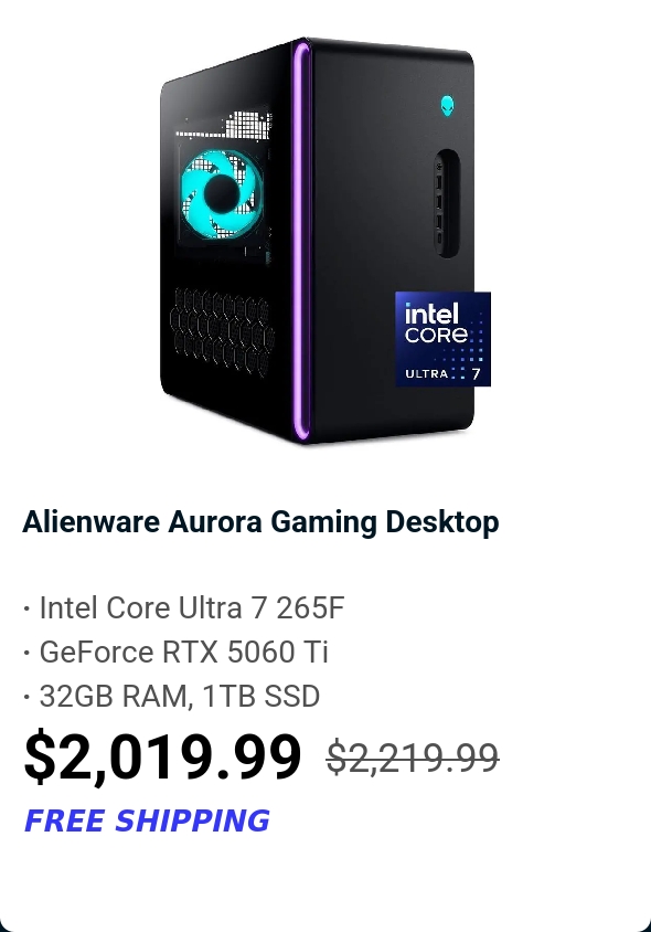Alienware Aurora Gaming Desktop