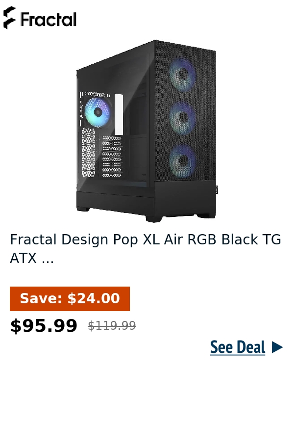 Fractal Design Pop XL Air RGB Black TG ATX ...