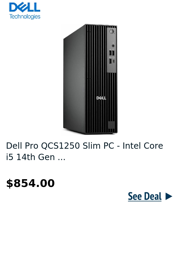 Dell Pro QCS1250 Slim PC - Intel Core i5 14th Gen ...