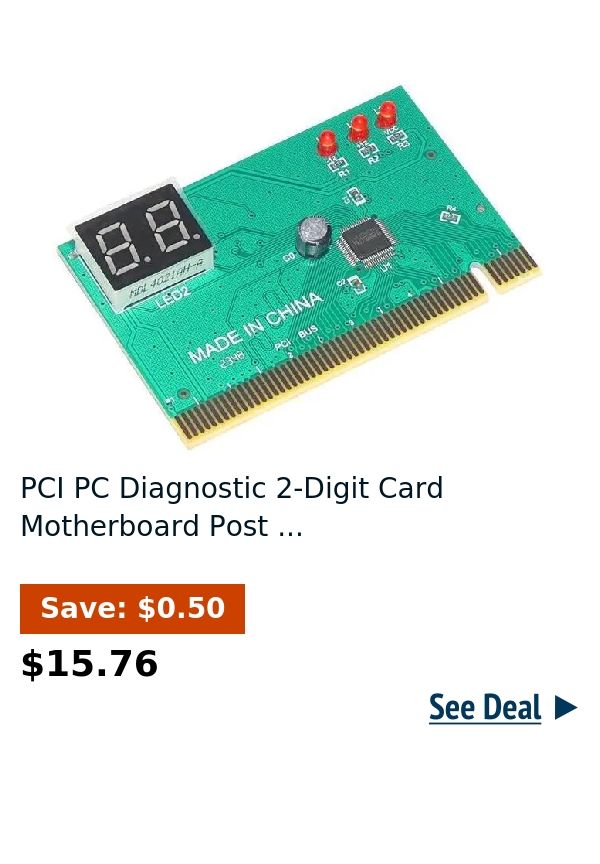 PCI PC Diagnostic 2-Digit Card Motherboard Post ...
