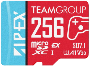Team 256GB APEX SD7.1 MicroSD Express Card